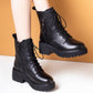 🔥2025 nieuwe dikke bodem herfst en winter dikke hak laarzen vrouwen👢
