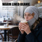 Warme wintermuts met gezichtsbedekking