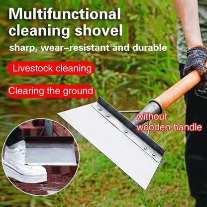 🪠 NU 50% KORTING! 🔧 Multifunctionele schoonmaakschep van sterk staal – stevige constructie, ergonomische handgreep en veelzijdig voor gebruik binnen en buiten