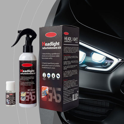 🔥3 halen, 1 gratis🔥 Reinigings- en herstelmiddel voor autokoplampen – krasverwijderaar, UV-bescherming en anti-vergeling