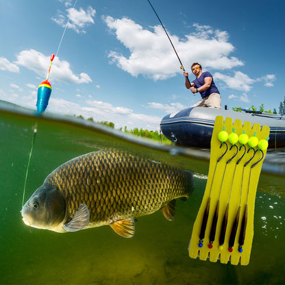 🎣 Vishaak met drijvende bal en hoog drijfvermogen – Drijft vanzelf, bijt direct! 🐟💧 Houdt het aas op de perfecte diepte – meer aanbeten, minder wachten. 🔴⚡