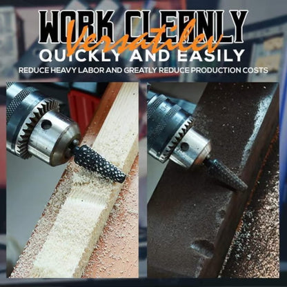 🔧 NU 50% KORTING!✨ 5-delige set roterende staalvijlen – Duurzaam, verschillende vormen & effectief ontbramen 🛠️