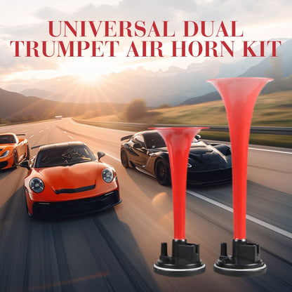 📢📢40% KORTING !! ⏰Universele set met dubbele trompet-luchthoorn