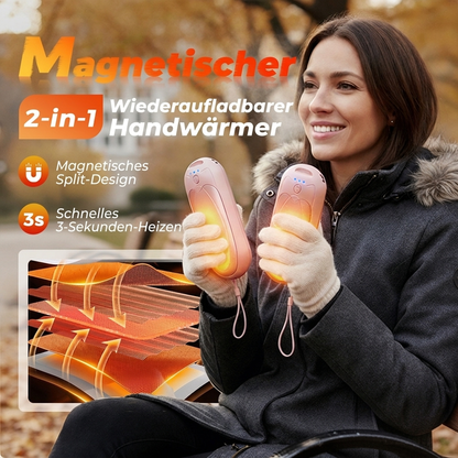 Magnetische 2-in-1 oplaadbare handwarmer