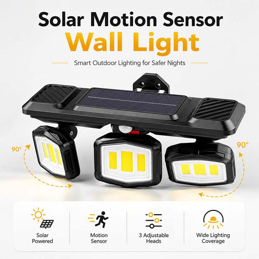 ☀️ Verstelbare Solar-Wandlamp