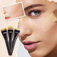 Platte foundationkwast voor vloeibare make-up
